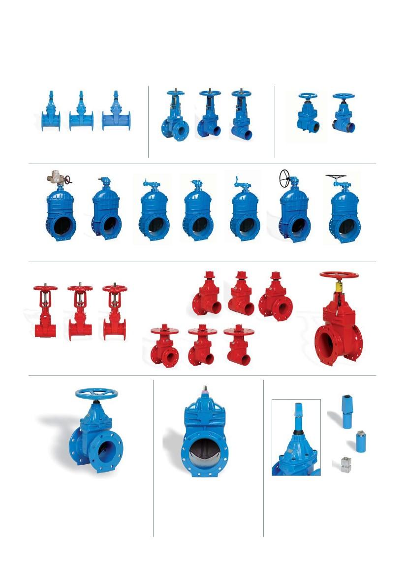 A wide product range with multiple material configurations allow the valves to be tailored for almost any application Series 3 & 15 face to face DN50-600 Series 14 face to face DN50-300 Outside Screw