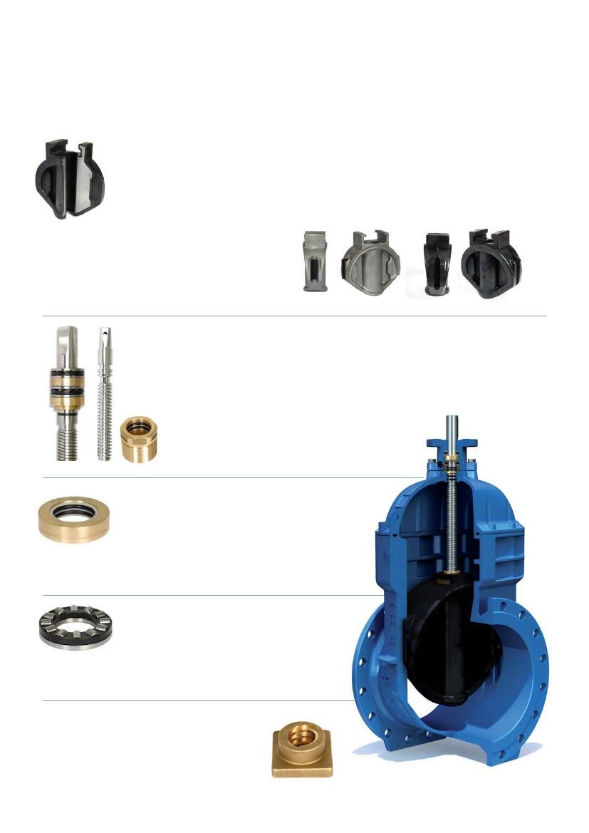 Material selection combined with efficient lightweight design produces a valve with maximum durability and the minimum carbon footprint Wedges are completely encapsulated with high quality KTW & WRAS