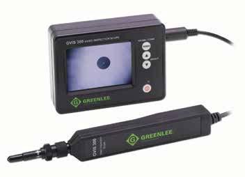 International Fibre Catalogue - Greenlee Mini Fibre Tools Video Inspection System - GVIS300 ¾ μm scratch resolution Unique focussing mechanism eliminates need for focus wheel 135x magnification Thin