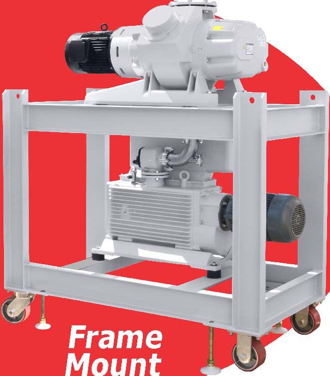 Oerlikon Leybold Blower Packages Root's Blowers RUTA Vacuum Systems or Direct Mount: We offer Oerlikon Leybold RUTA vacuum systems that have either frame mounted or direct mounted Root's blowers.