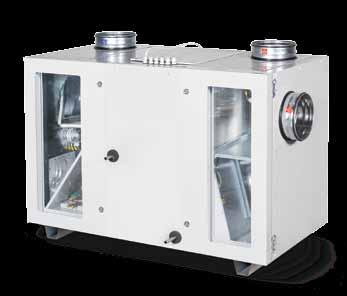 RHP RHP Standard Units with a rotary heat exchanger and an integrated heat pump for smaller area SOP up to 17 Sizes of RHP Standard units ir flow, m³/s 0 0,56 0,11 0,17 0,22 0,28 0,33 0,39 0,44 10 1