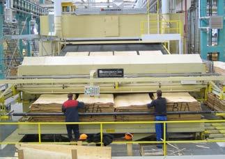 8 9 New generation of infeeders scanners and stackers for peeled veneer The features of Grenzebach s new generation of feeders, scanners and stackers for peeled veneers reflect the company s