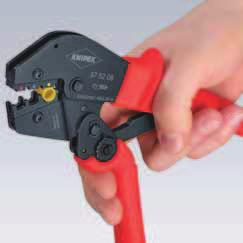 52 Crimping Pliers also for two-hand operation 52 04 for solder-free electrical connections the ingenious lever