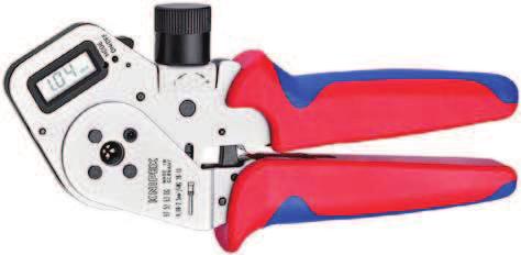 52 Four-Mandrel Crimping Pliers for turned contacts Turned contacts are used for particularly demanding plug-type connections, e.g. in medical industry and aeronautics.