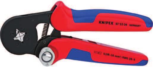 53 Self-Adjusting Crimping Pliers with lateral access Compact