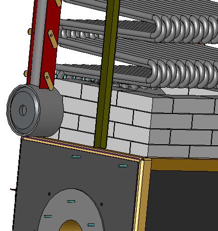 1.14 As shown in Figure 1.4, place a straight edge against the bends of the tubes. Do not cement bricks in place yet.