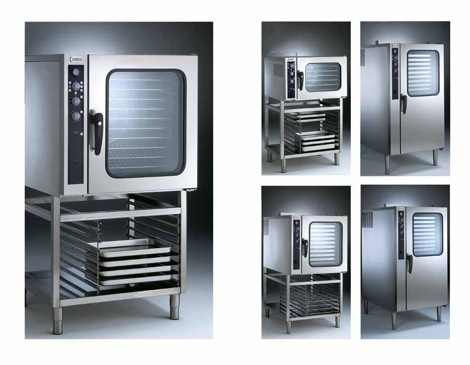The traditional kitchen in five different models Like all Zanussi Professional ovens, the FCF series have oven chambers designed for crosswise insertion of the GN 1/1 trays.