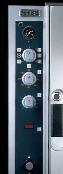 ergonomic controls. FCF oven control panel functions Heating with low-level humidification for stewed vegetables (peas, peppers, etc.).
