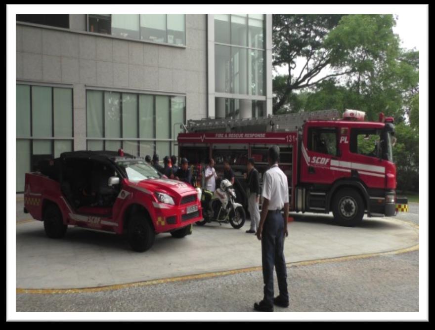 TRAINING AND EXERCISE Exercises Combined Fire Drill with Singapore Civil Defence