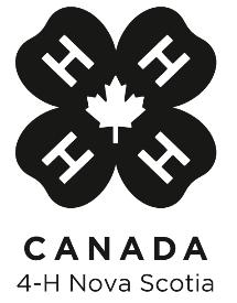 Horticulture 4-H Project Newsletter This newsletter will be updated in December of each year, if necessary, based on changes made to the project at the 4-H Nova Scotia Annual General Meeting in