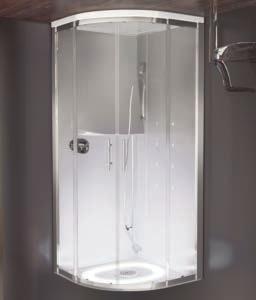 S7008070 S7008069 1200 x 900mm 115mm 2365mm S7008072 S7008071 Oberon Quadrant Steam Cubicle sliding door White satin and chrome finish 6mm clear glass Shower tray Waste included Tray height