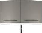 Bathroom Furniture Synergy curved 2 drawer basin unit 900 x 495 x 500mm Wall mounted Soft close Chrome handles 900mm Matt