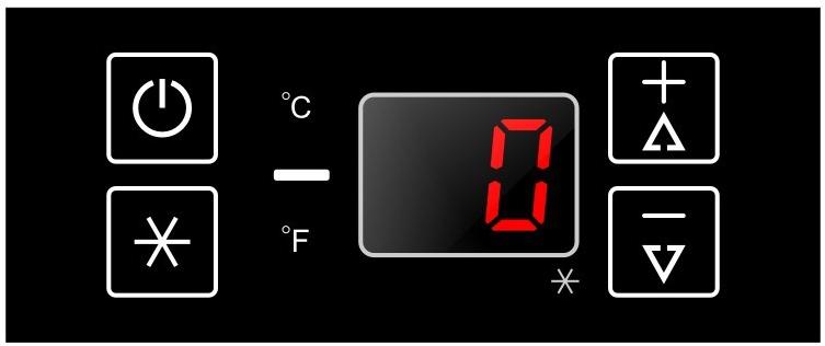 ºF/ºC Selector Select the temperature display setting in Fahrenheit or Celsius degree.