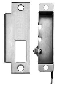 Vandal resistant Wide gap alignment adjustment Horizontal alignment adjustment Compatible with: Cylindrical locksets