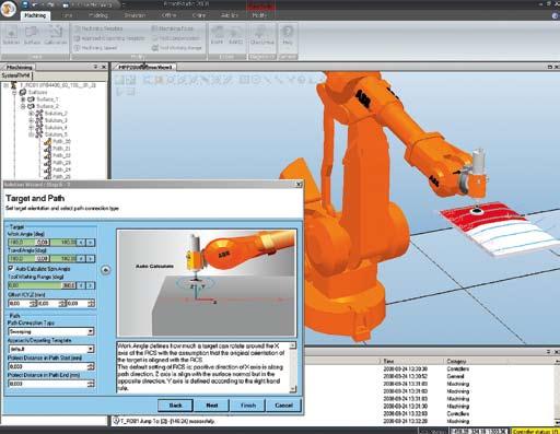 18 foundry techpages Easy automated machining > Facts Important features of Robot- Studio Machining PowerPac Path programming wizard Create/select surface or edge to be machined Set machining process
