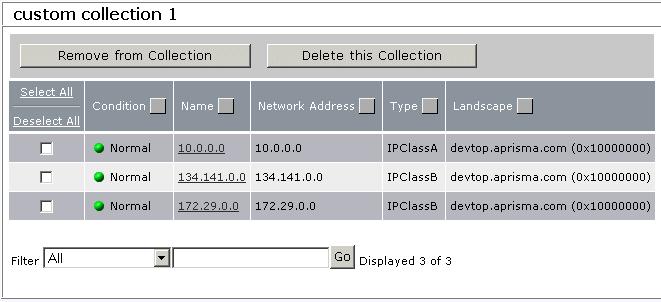Accessing Custom Collections For a description of each data column in the Custom Collections table, see Table 2 [Page 99]. Procedure 1.