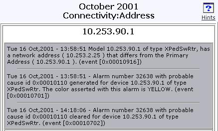 Using the Archive Data View The Archive Data view, shown in Figure 35, is the final destination of the Alarm Reports.