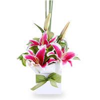 Perfect as a gift of love Oriental Surprise boxed arrangement