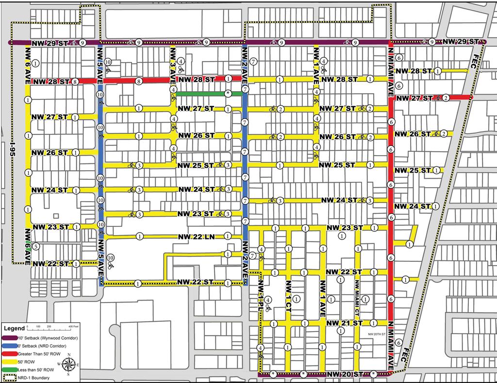 1.13.1 NRD-1 Street Master Plan - Map * Indicates Zoned ROW