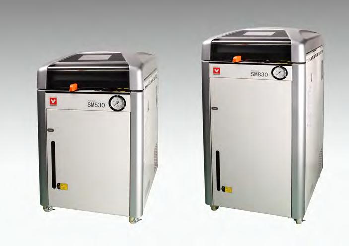 Large Capacity Laboratory Use Sterilizer With Dryer SM520/530/820/830 Operating temp. range 0.255MPa 105~135 C Max. operational pressure 0.255MPa MPa Internal capacity 50L 0.
