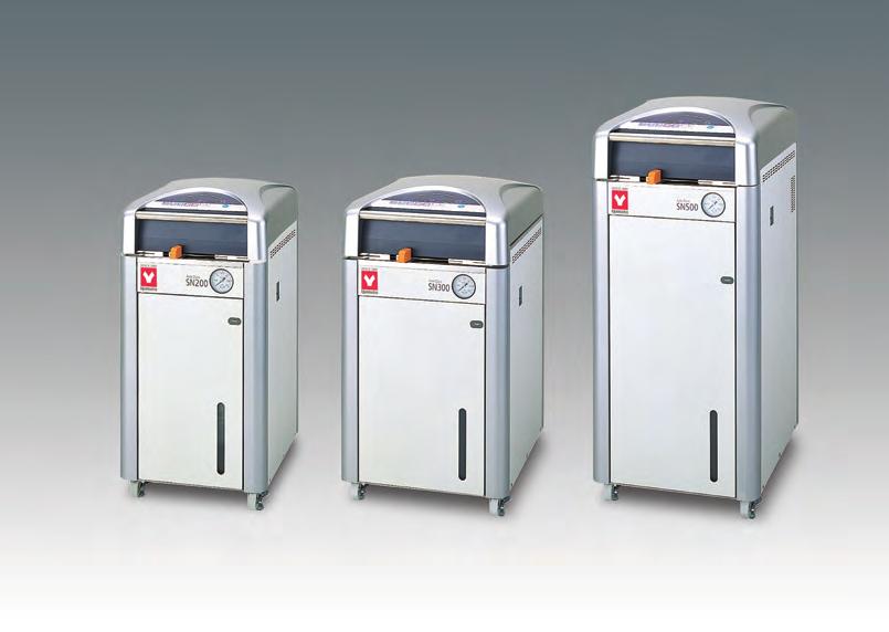 Standard Laboratory Use Sterilizer SN200C/210C/300C/310C/500C/510C Operating temp. range Max. operating 45 C to 135 C Internal capacity pressure 0.