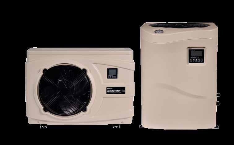 AN ECO SELECT BRAND PRODUCT The Pentair UltraTemp heat pump provides digital controls with dual thermostats to offer precise temperature control for pool/spa combinations.