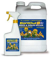 Postemergence Herbicides Burnout Weed & Grass Killer Clove Oil (12%) and sodium laurel sulphate (8%) are the active ingredients Inerts: Vinegar, Lecithin,