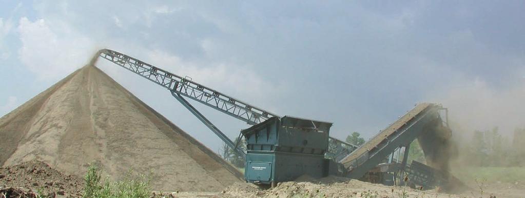 A power screen for mixing of the soil and sand materials Photo: ENVision-The Hough Group Limited Preparation of a Sand: Soil Mix Procedure and Pitfalls R.W.