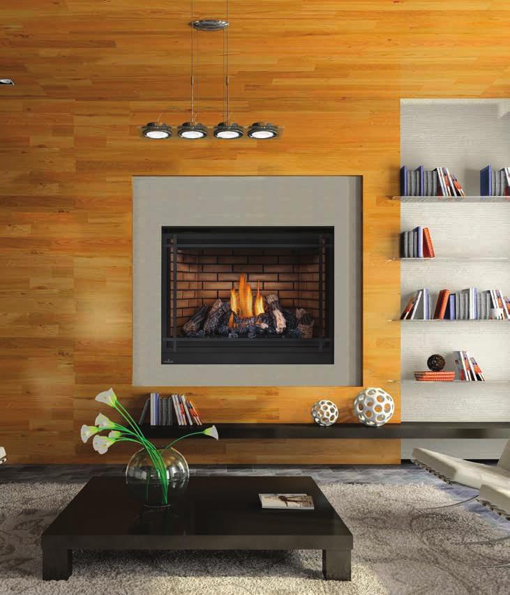 High Definition 46 Direct Vent Fireplace HD46 Up to 30,000 BTU s h x 46 1/4"w x