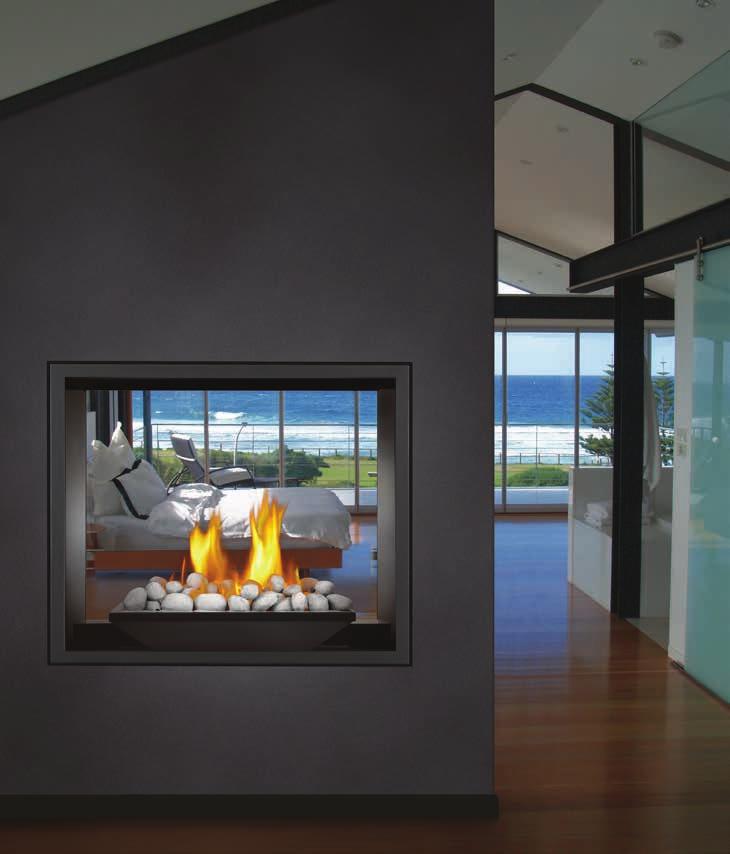 High Definition 81 Direct Vent Fireplace HD81 Up to 60,000 BTU s 40 1/4"h x 54 1/4"w x 28 3/4"d See Thru Clean Face Design Available in natural gas and propane See page 9-11 for additional