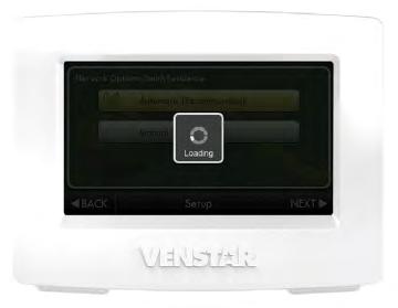 The status of the thermostat will show that it is Connected to the Wi-Fi LAN.