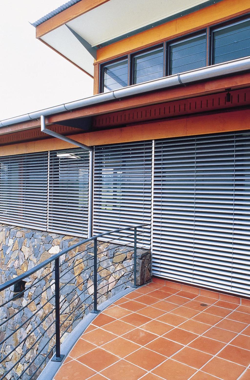Design Considerations General Considerations Pre-planning for Vental external louvre blinds from the earliest stages of building conception is advantageous, because this is how best blind utilisation