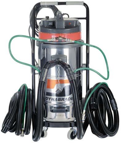 Portable Vacuum Systems Ideal for Use with Dynabrade Vacuum Tools For Use on Non-Ferrous Materials Only Electric Portable Vacuum System s 61300-61311 Connect and Operate Two Tools Simultaneously