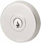Paradigm 005 Double Cylinder Deadbolt Round Rose 63 12 32*- 48 32 63 Exterior Interior *32 36mm door thickness requires spacer ring (included) Kinetic Defence Bump and pick resistant.