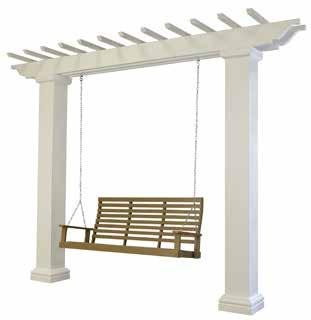 Developed to complement our pergolas, Entry Arbors and Swing Arbors are an excellent value and offer a lifetime of beauty and low-maintenance enjoyment.