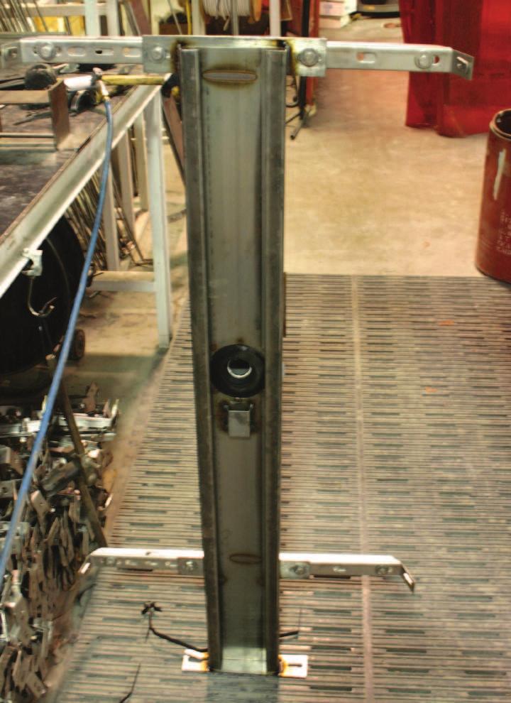 C Channel Guide Rails Rail mounts to the upper and lower