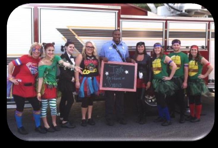 The love for superheroes spurred Sonny s BBQ theme, as evidenced by the photographs.