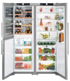 Side-by-Side fridge-freezer 121 SBSes 7165 PremiumPlus Energy efficiency class: G Energy consumption year / 24 hrs: 431 / 1.178 kwh Max. Bordeaux bottles 0.