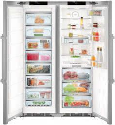 Side-by-Side fridge-freezers 121 121 SBSbs 8673 Premium SBSes 8663 Premium Energy efficiency class: L ¹ Energy consumption year / 24 hrs: 255 / 0.