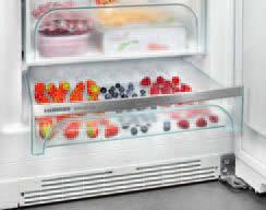 The NoFrost technology creates a much larger storage capacity and keeps the freezer constantly frost-free to make defrosting a