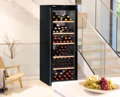 This range facilitates the combined storage of red and white wines at the correct serving or long term storage temperatures.