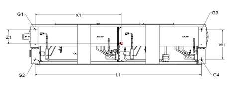 Installation - Mechanical Figure 13. Isolator pad placement Note: Note: Level Level unit unit to to 1/4 1/4 (6.35 (6.35 mm) mm) across across width width and and length length Figure 14.
