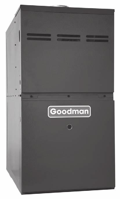 GMV8 omfortnet -ompatible Two-Stage, Variable-Speed Gas Furnace 80% AFUE Heating Input: 60,000 00,000 BTU/h Standard Features Aluminized steel, dual-diameter tubular heat exchanger Two-stage gas