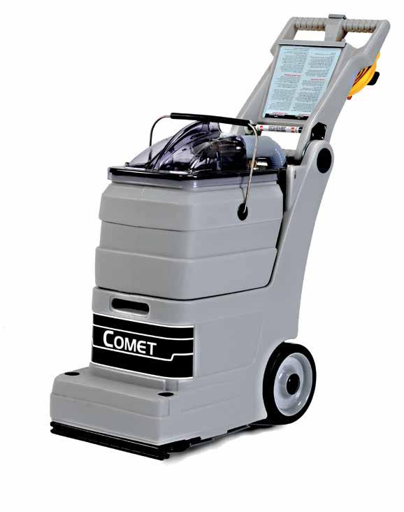 SELF-CONTAINED CARPET EXTRACTORS COMET The Comet is a small, economical, self-contained unit with powerful brush agitation to clean carpets.