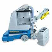 Optional accessories for carpet cleaning Two-way system for forward and reverse operation Patented self-adjusting, self-leveling brush and vacuum shoes for easy cleaning of all carpet lengths and