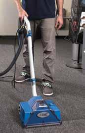 Patented 4-wheel design gives extraordinary balance and reduces turning radius for easy maneuverability in tight areas Side extension for cleaning right to baseboards Dual spray jets on both sides