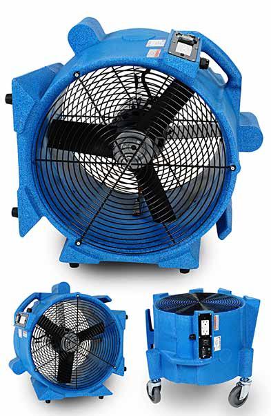 3 Amps Impeller 16.5 diameter Stackable Yes Power Cord 25 yellow safety cord Weight 29 lbs. Weight 36 lbs. 20.5 H x 20.