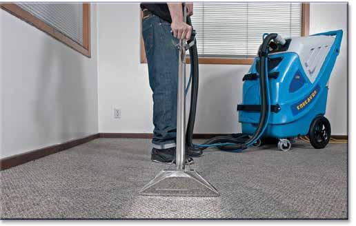 Finally there is one compact and powerful solution for heated carpet & upholstery extraction, hard surface restoration, and touchfree restroom cleaning.