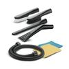 Accessory kits Car interior cleaning kit Extensive accessory kit for all jobs in the car. For cleaning car boots, footwells, dashboards, seats, side pockets, footmats, etc. Order number 2.862-128.