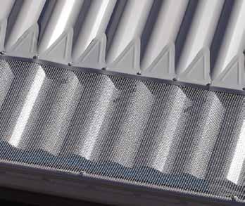 Steel Gutter Guard Strong, custom made Blue Mountain Mesh steel gutter guard is hot-dipped, galvanised, zinc-coated steel that is custom made to suit all roof and gutter types.